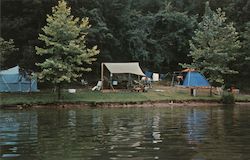 Camping Hinton, WV Postcard Postcard Postcard