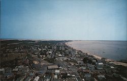 Provincetown from the top of the Pilgrim Monument. Tip of Cape Cod Massachusetts Postcard Postcard Postcard