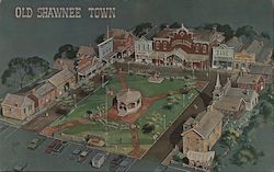 Old Shawnee Town - Artist Charles Goslin Postcard