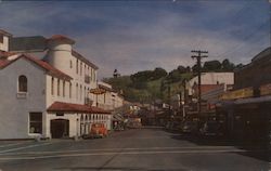 Washington Street in Sonora, California Postcard