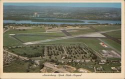Aerial View of Harrisburg-York State Airport Pennsylvania Postcard Postcard 