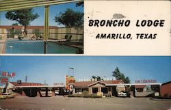 Broncho Lodge Amarillo, TX Postcard Postcard Postcard