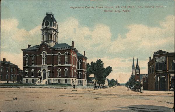 Wyandotte County Court House, 7th and Minnesota Ave., looking North Kansas City