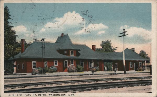 Chicago, Milwaukee & St. Paul Railway Depot Washington Iowa