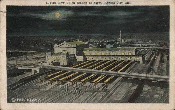 New Union Station at Night Kansas City Missouri