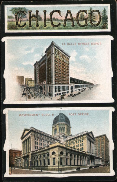 La Salle Street Depot, Government Bldg. 4 Post Office Chicago Illinois