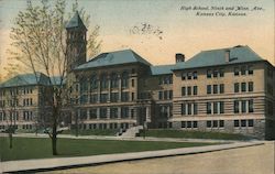High School - Ninth and Minnesota Avenue Kansas City, KS Postcard Postcard Postcard