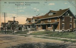 Quindaro Boulevard, Parkwood District Postcard
