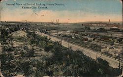 General View of Part of Packing House District Postcard