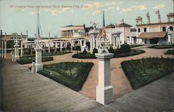 Central View of Carnival Park Postcard