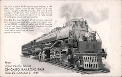 4-8-8-4 Mallet Engine Chicago Railroad Fair 1949 Postcard