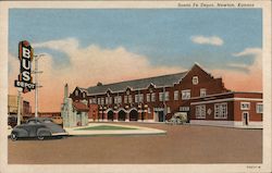 Santa Fe Depot Postcard