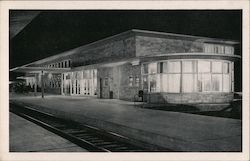 Rail and Bus Station Postcard