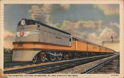 The Hiawatha, Chicago, Milwaukee, St. Paul & Pacific Railroad Postcard
