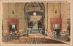 Main Waiting Room, Union Station Kansas City, MO Postcard Postcard Postcard