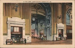 The Lobby, Union Station Postcard