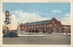 Santa Fe Depot Newton, KS Postcard Postcard Postcard