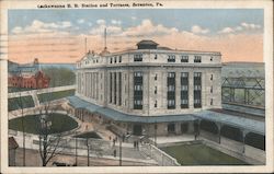 Lackawanna Railroad Station and Terraces Scranton, PA Postcard Postcard Postcard