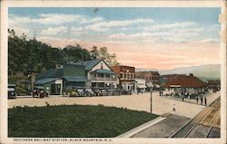 Southern Railway Station Black Mountain, NC Postcard Postcard 