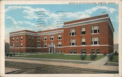 Santa Fe Office Building Newton, KS Postcard Postcard Postcard