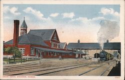 Union Depot Atchison, KS Postcard Postcard Postcard