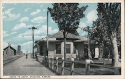 Santa Fe Depot Sterling, KS Postcard Postcard Postcard