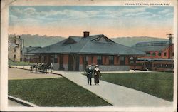 Pennsylvania Railroad Station Donora, PA Postcard Postcard Postcard