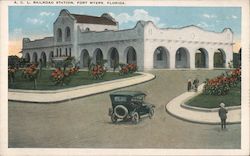 Atlantic Coast Line Railroad Station Postcard