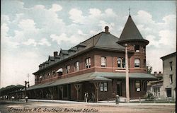 Southern Railroad Station Greensboro, NC Postcard Postcard Postcard