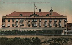 Spokane Electric Terminal, Interurban Depot Washington Postcard Postcard 
