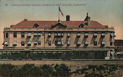 Spokane Electric Terminal, Interurban Depot Washington Postcard Postcard Postcard