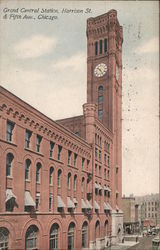Grand Central Station - Harrison Street & Fifth Avenue Chicago, IL Postcard Postcard Postcard