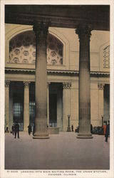 Looking Into Main Waiting Room, The Union Station Chicago, IL Postcard Postcard Postcard