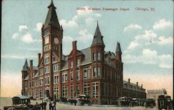 North Western Passenger Depot Postcard