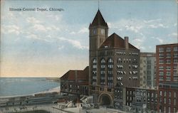 Illinois Central Depot Postcard