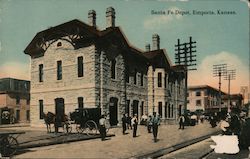 Santa Fe Depot Emporia, KS Postcard Postcard Postcard