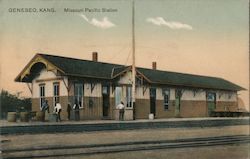 Missouri Pacific Station Geneseo, KS Postcard Postcard Postcard