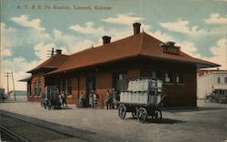 Atchison, Topeka & Santa Fe Depot Postcard