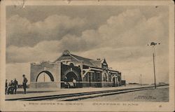 New Santa Fe Depot Stafford, KS Postcard Postcard 