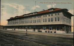 New Missouri, Kansas & Texas Station Postcard