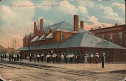 Rock Island Depot Postcard