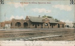 New Santa Fe Station Cherryvale, KS Postcard Postcard Postcard