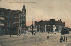 Santa Fe Station and Offices Newton, KS Postcard Postcard Postcard