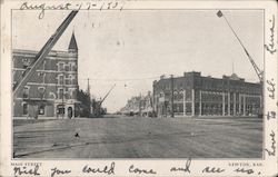 Main Street Newton, KS Postcard Postcard Postcard