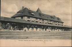 Missouri, Kansas and Texas Railway Station Postcard