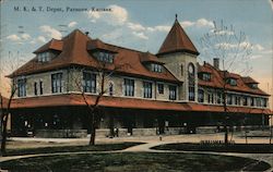 Missouri, Kansas & Texas Depot Parsons, KS Postcard Postcard Postcard