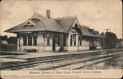 Missouri, Kansas & Texas Depot Council Grove, KS Postcard Postcard Postcard