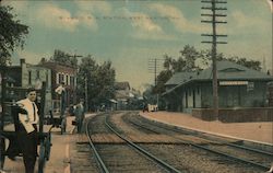 B. And O. R. R. Station West Newton, PA Postcard Postcard Postcard