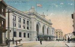 New York Central Railroad Depot Postcard