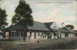 L.S. & M.S. Passenger Station Ashtabula, OH Postcard Postcard Postcard